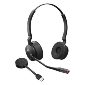 JABRA ENGAGE55-MS-STEREO-A – Diadema Inalámbrica / DECT USB-A / Cancelación Activa de Ruido / Alcance 150 m (492.1 ft) / Multipunto 4 Auriculares / SafeTone 2.0