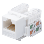 LINKEDPRO BY EPCOM LP-KJ-601-WH – Módulo Jack Keystone / Cat6 / Clase E / Terminación 110 Punchdown / RJ45 / Sin Blindaje / Color Blanco