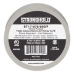 PANDUIT ST17-075-66GY – Cinta Aislante Eléctrica / PVC 0.18 mm / 19 mm x 20.12 m (66 ft) / 600V / UL 510 / Gris