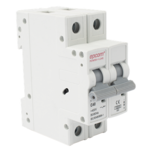 EPCOM POWERLINE FE7632PC40 – Protección Térmica 2P, 40A,  Corriente Alterna  400 Vca para Aplicación Fotovoltaica Montaje Riel DIN