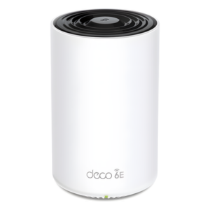 TP-LINK DECO-XE75-PRO – Router Inalámbrico MESH Interior / Wi-Fi 6E AX5400 Mbps / Triple Banda / 1 Puerto 2.5G WAN/LAN / 2 Puertos 1G WAN/LAN / 4 Antenas Internas / App Deco iOS/Android / HomeShield