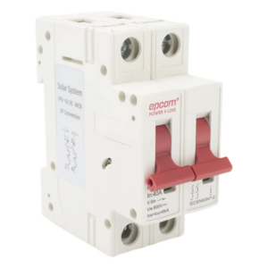 EPCOM POWERLINE FPV632PC40 – Interruptor Termomagnético 2P / 40 A / 800 V CC / Curva C / 6 kA / Riel DIN