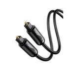 UGREEN 70893 – Cable Óptico Toslink S/PDIF / 3 Metros (9.84 Pies) / Tapa de Protección / Dolby 7.1 Canales / Diseño Durable / Plug & Play / Color Negro
