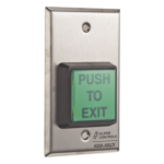 ALARM CONTROLS-ASSA ABLOY TS2 – Botón de Salida / Acción Momentánea / SPDT 10A / Acero Inoxidable / LED Integrado / UL 294