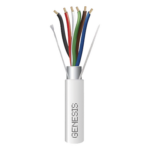 GENESIS 3216-1012 – Cable para Alarma / 6 Conductores / 18 AWG / Blindado / Plenum / 305 m (1000 ft) / CL3P FPLP CMP FT6