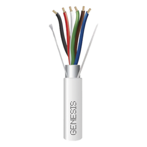 GENESIS 3216-1012 – Cable para Alarma / 6 Conductores / 18 AWG / Blindado / Plenum / 305 m (1000 ft) / CL3P FPLP CMP FT6