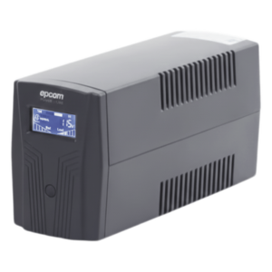 EPCOM POWERLINE EPU850LCD – UPS Línea Interactiva / 850 VA / 510 W / 120 Vca ±5% / 6 Tomas NEMA 5-15R / Tiempo de Respaldo hasta 40 min / Topología AVR
