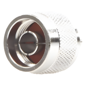 RF INDUSTRIES,LTD RFN-1005-2N – Conector RF N Macho / Anillo Plegable / Cuerpo Bronce Niquelado / Contacto Oro / Aislante Teflón / Cables RG-58/U, RG-142/U, LMR-195