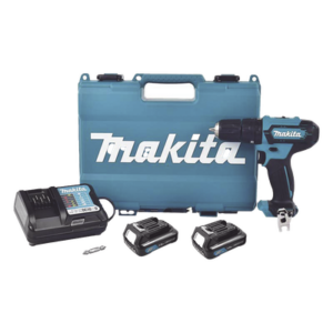 MAKITA HP-333-DWYE – Taladro Percutor Inalámbrico / 12V / 3/8 pulg / 0-450 0-1700 RPM / 2 Velocidades / 1.5 Ah Li-Ion / 193 mm / 0.63 pies