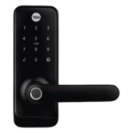 YALE-ASSA ABLOY MX81865 – Cerradura Digital Inteligente / Huella Digital y Tarjeta de Proximidad / Código y Llave Mecánica / Alcance Zigbee 20 m (65.6 ft) / Control Remoto vía App / Compatible con Alexa y Google Home