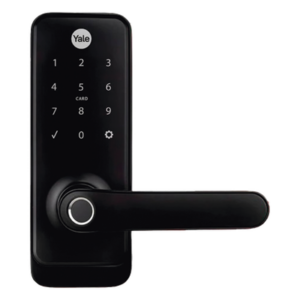YALE-ASSA ABLOY MX81865 – Cerradura Digital Inteligente / Huella Digital y Tarjeta de Proximidad / Código y Llave Mecánica / Alcance Zigbee 20 m (65.6 ft) / Control Remoto vía App / Compatible con Alexa y Google Home