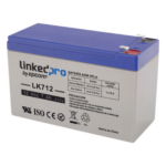 LINKEDPRO BY EPCOM LK712 – Batería de Respaldo AGM-VRLA / 12 V / 7 Ah / Vida Útil 5 Años / Terminales F1 + Adaptador F2 / Certificación UL