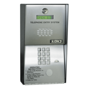 DKS DOORKING 1802-082 – Audioportero Telefónico / 600 Números / 2 Puertas / 16 Dígitos / Línea Análoga o Digital / Montaje Sobreponer