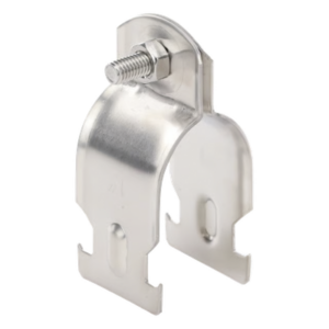 SYSCOM TOWERS STRUT-STRAP1 – Abrazadera Tipo Strut / Acero Inoxidable 304 / Tubo 33.5 mm / Incluye Tornillo M6 / ISO 9001:2015