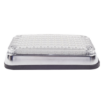 EPCOM INDUSTRIAL SIGNALING X-LTE-595-W – Luz de Advertencia LED / 6x4 Pulgadas / 66 LED de Alta Intensidad / 12 VCC / 10 Patrones de Destello / Montaje Permanente