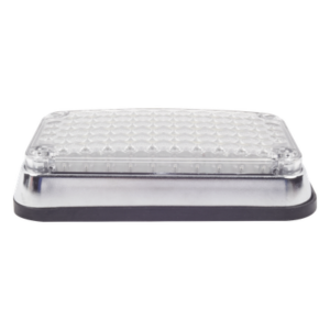 EPCOM INDUSTRIAL SIGNALING X-LTE-595-W – Luz de Advertencia LED / 6x4 Pulgadas / 66 LED de Alta Intensidad / 12 VCC / 10 Patrones de Destello / Montaje Permanente