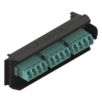 SIEMON LVA12-LCQ-BC-A – Placa Acopladora / 6 Conectores LC Dúplex UPC / 12 Fibras Multimodo OM3-OM4 / Sin Obturador / LightVerse