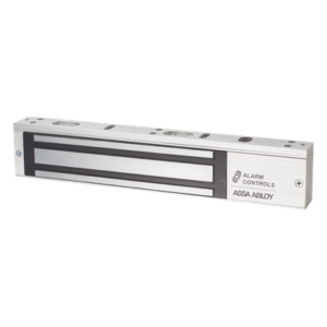 ALARM CONTROLS-ASSA ABLOY AC600S – Chapa Magnética / 600 lbs / Voltaje Dual 12/24 VCC / UL 10C UL 294 ULC-S104 / Sin Aluminio / E-Z Mount