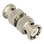 EPCOM TITANIUM TT-RG-13 – Adaptador Coaxial / BNC Macho a BNC Macho / 75 Ohm / Barril / Níquel-Oro-PTFE / 13.9 mm x 33.6 mm