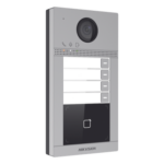 HIKVISION DS-KV8413-WME1(C) – Videoportero IP / 2 Megapixel / PoE / IP65 + IK08 / 4 Departamentos / Apertura con Tarjeta / 2 Puertas / 6 Monitores / 129° / IR 3m