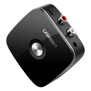 UGREEN 30445 – Receptor de Audio Bluetooth / Bluetooth 5.0 con EDR / Salida Dual 3.5mm y RCA / Alcance 10 m (32.8 ft) / 8 Horas de Batería / Reconexión Automática