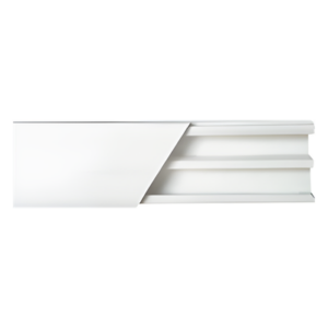 THORSMAN TMK-1020-CD – Canaleta de PVC / 20 x 10 mm / 2.5 m (8.2 ft) / Auto-extinguible / Con División / Resistente a UV