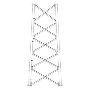 ROHN SSV7N165 – Sección 7 Base para Torre Autosoportada línea SSV (Código de Fábrica: 7N165)
