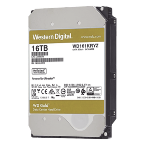 Western Digital (WD) WD161KRYZ – Disco Duro Enterprise / 16TB / SATA III 6Gb/s / 7200 RPM / HelioSeal / 2.5M horas MTBF / 6.5W