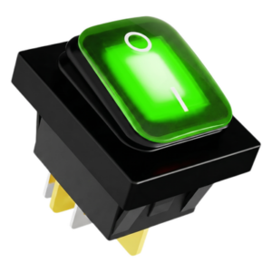 ACCESSPRO APB-03121-G – Interruptor Industrial / LED Verde / IP65 / NO-COM-NC / -40°C a 125°C / 30A / 38 x 28 x 29.5 mm