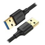 UGREEN 10371 – Cable USB-A 3.0 / 5 Gbps / 2 m (6.6 ft) / Macho a Macho / Blindaje Múltiple / Plug & Play