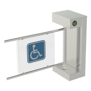 CAME 705-EN-1 – Torniquete Motorizado de Cortesía / Flujo 15 Personas/min / Apertura 2.2 s / IP54 / -20°C a +68°C / Bidireccional / 110-240 VCA