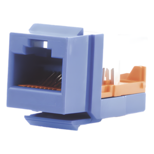 PANDUIT NK5E88MBUY – Jack Keystone / Cat 5e / RJ45 / 8P8C / Leadframe / T568A-B / Azul / 1 Puerto
