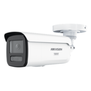HIKVISION DS-2CD2T67G3-LIS2UY/SRB – Bala IP / 6 Megapixel / Lente 4 mm / 197 pies IR + Luz Blanca / Exterior IP67 / Estrobo Azul y Rojo / WDR 130 dB / ACUSENSE 3.0 / Metal / NEMA 4X / ACUSEEK