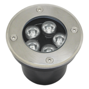 JWJ JLEP-12B – Luminario Empotrar en Piso / IP66 Exterior / Multivoltaje 110-240V~ / 6500K / Ángulo 36° / Aluminio y Vidrio Templado / 12W