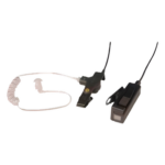 OTTO V110267 – Kit Micrófono-Audífono / 2 Cables / Tubo Acústico / PTT Integrado / Compatible KENWOOD NX/TK Series