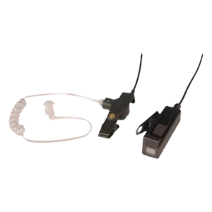 OTTO V110267 – Kit Micrófono-Audífono / 2 Cables / Tubo Acústico / PTT Integrado / Compatible KENWOOD NX/TK Series