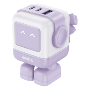 UGREEN 35314B – Cargador de Escritorio / 65W / 3 Puertos / 2 USB-C + 1 USB-A / PD 3.0 / QC 4.0 / GaN II / Pantalla LED