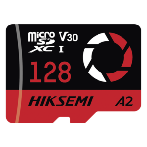 HIKSEMI by HIKVISION HS-TF-E3/128G – Memoria microSDXC / 128 GB / Lectura 180 MB/s / Escritura 150 MB/s / V30 U3 A2 / Resistente a Intemperie