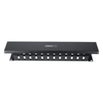 LINKEDPRO BY EPCOM LPCM-042U – Organizador de Cables Horizontal / 2U para Rack 19" / Capacidad 125 Cables Cat5 / Cubierta Metálica / Acero con Pintura Electrostática