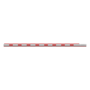 HIKVISION 307500812 – Brazo Recto para Barrera de Acceso / Aluminio Octogonal / 4 m (13.1 ft) / Iluminación LED Rojo-Verde / Perfil 120 x 50 mm