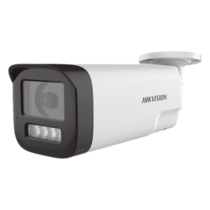 HIKVISION DS-2CE19U0T-LTS – Cámara Bala TURBOHD / 8 Megapixel / Dual Light 80 m (262.5 ft) / Audio Bidireccional / ColorVu / IP67 / Metal