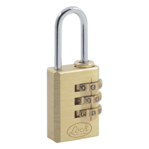 LOCK SYS-10CA – Candado de Combinación / Cuerpo Latón 20 mm / Gancho 3 mm / 3 Pasos de Seguridad / Nivel 3 / Discos Programables