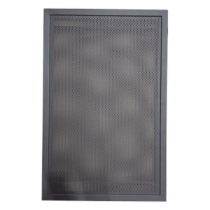 NOTIFIER EQDR-C4 – Puerta Ventilada para Gabinete / Acero Calibre 16 / 3 Niveles / Bisagra Reversible 180° / Cerradura con Llave / UL/ULC S635