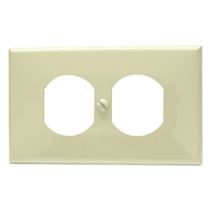 SURTEK SYS-136600 – Placa de Contacto Dúplex / ABS Resistente a Fuerza Eléctrica / Color Marfil / Tamaño Convencional
