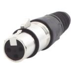 EPCOM PROAUDIO EP-XLRF – Conector XLR / 3 Pines Hembra / Bloqueo con Pestillo / Rango -30 °C a +80 °C / Cable 3.5-8.0 mm / 16 A por Contacto