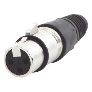 EPCOM PROAUDIO EP-XLRF – Conector XLR / 3 Pines Hembra / Bloqueo con Pestillo / Rango -30 °C a +80 °C / Cable 3.5-8.0 mm / 16 A por Contacto