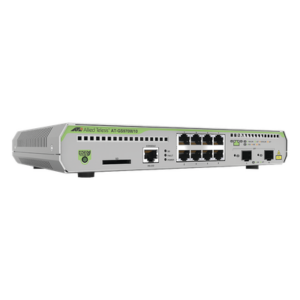 ALLIED TELESIS AT-GS970M/10-10 – Switch Administrable Capa 3 / 8 Puertos RJ-45 10/100/1000 Mbps / 2 Puertos SFP Gigabit / 20 Gbps Switching Fabric / 1U Rack / 1.08 x 0.75 x 0.14 ft