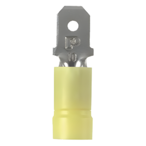 PANDUIT DV10-250M-L – Terminal de Desconexión Macho / Lengueta 6.3x0.8 mm / Cable 12-10 AWG / Paquete 50 pzas