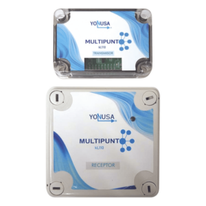 YONUSA KL110 – Kit Control Inalámbrico de Relés / Alcance 1 km (3280.8 ft) Linea de Vista / Multi-Punto 10 Dispositivos / Salida 16 A 250 VAC / Contacto Seco / Alimentación Solar Opcional