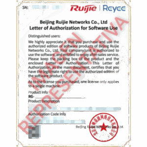 RUIJIE RG-CF10S-300M-LIC – Licencia de Expansión de Throughput / 300 Mbps / Threat Protection / Apilable hasta 1.2 Gbps / Cloud